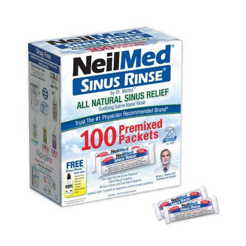 Neilmed, Sinus Rinse Premixed Packets, Box Of 100 Neilmed